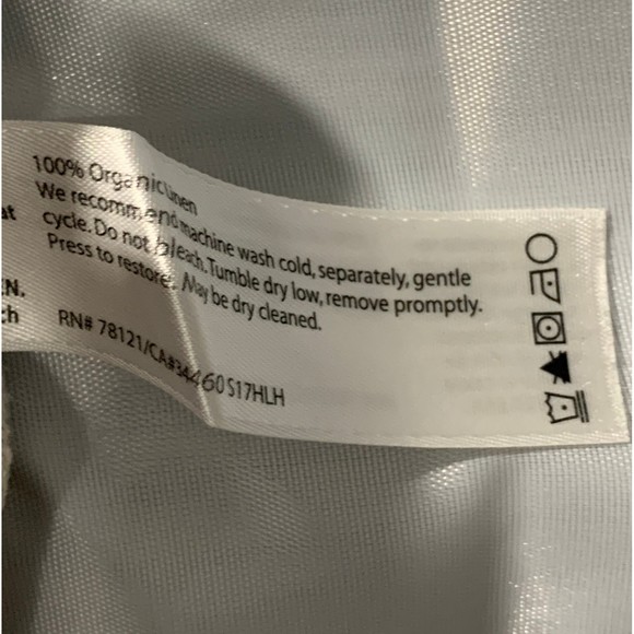 Eileen Fisher Women's PS 100% Organic Linen Drawstring Elastic Waist Slit Skirt - Picture 9 of 12